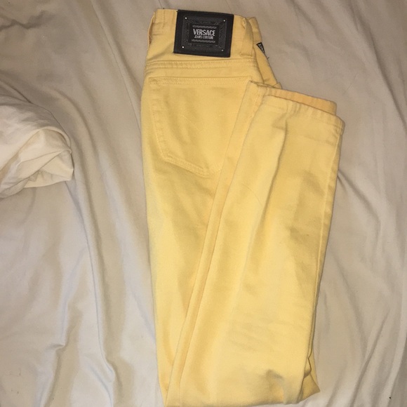 yellow versace jeans